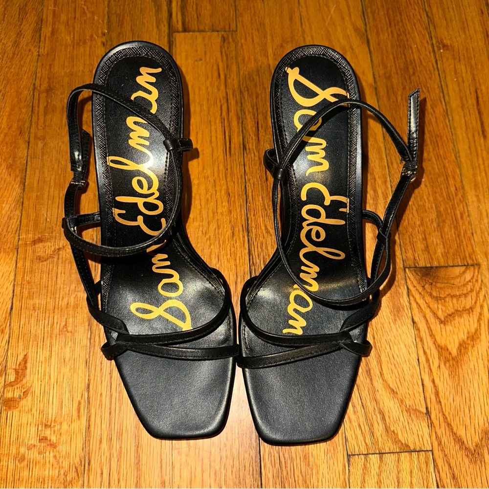 Sam Edelman Emmie Black Strappy Heels